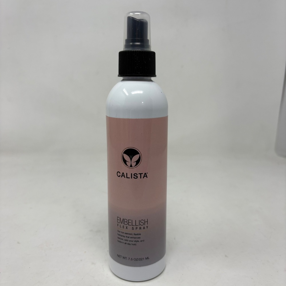Calista Embellish Flex Spray Non-Aerosol Flexible Hairspray 7.5 oz 221 mL NEW‎